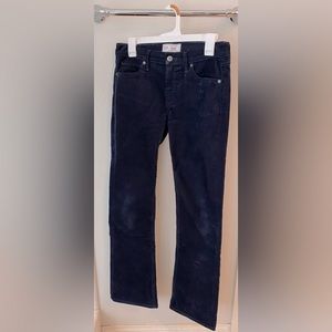 Gap Corduroy Baby Boot Mid Rise 27R Navy Blue